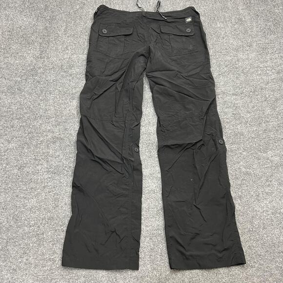 The North Face Pants Womens 8 Black Nylon Hiking Roll-Up Quick Dry Drawstring - Picture 3 of 13